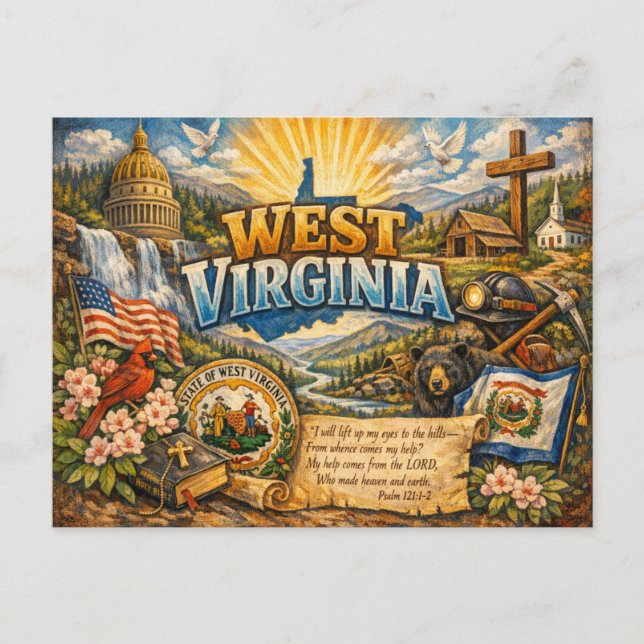 State of Grace Spiritual Postcard  Vykort (Framsida)