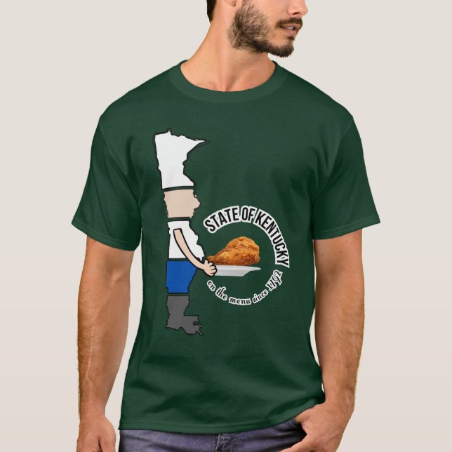 State of Kentucky on the menu since 1792 T Shirt (Framsida)
