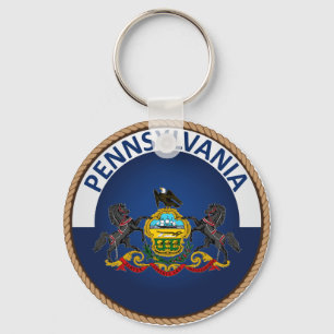 State of Pennsylvania Flag Seal Nyckelring