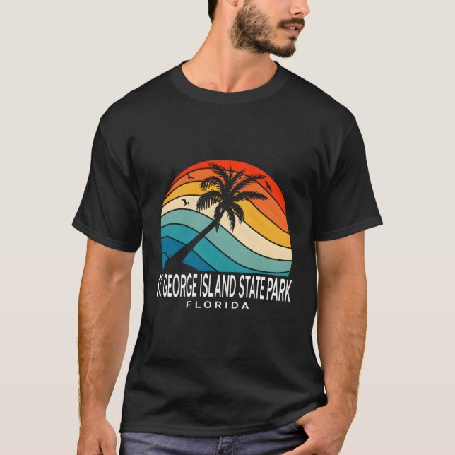 State Park Florida Tropical Beach T Shirt (Framsida)