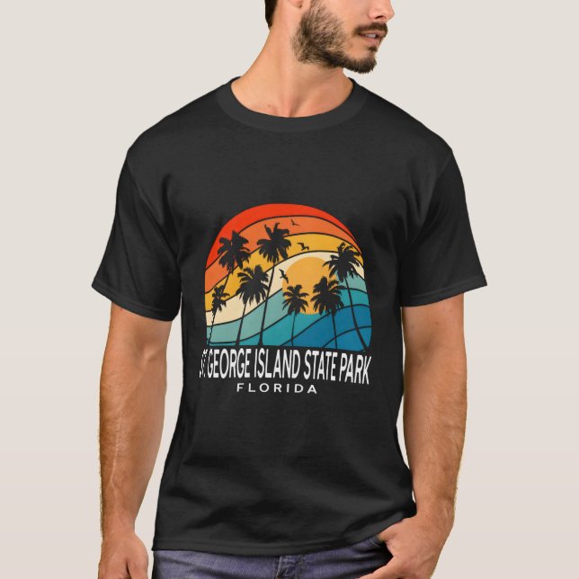 State Park Florida Tropical Beach T Shirt (Framsida)