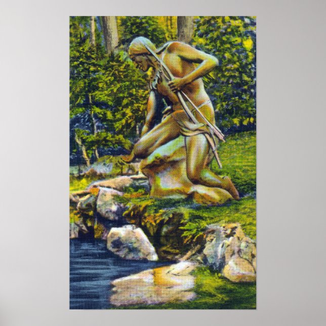 State Park Indian Statue Poster (Framsidan)