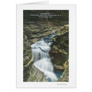 State Park View of Diamond Falls Hälsningskort