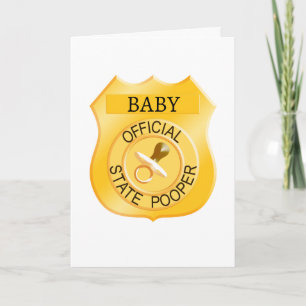 State Pooper Baby Shower Kort