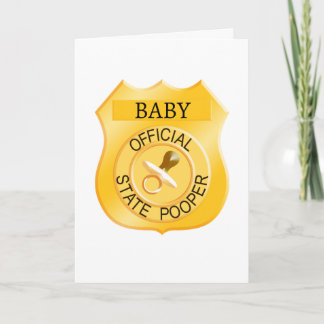 State Pooper Baby Shower Kort