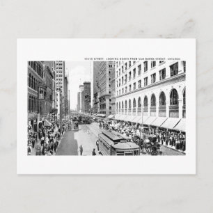 State Street, Chicago, Illinois Vykort