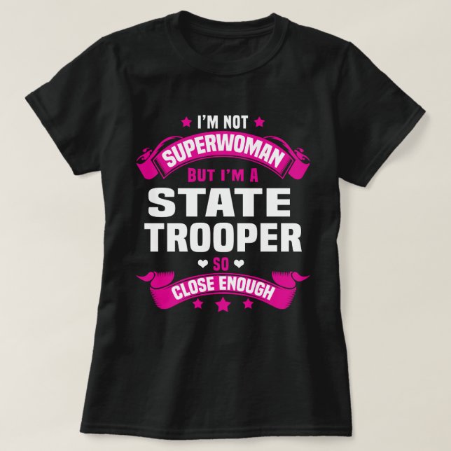 State Trooper T Shirt (Design framsida)