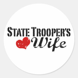 State Trooper's Maka Runt Klistermärke