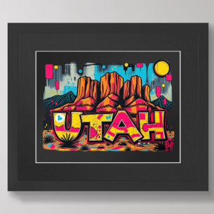State Utah USA Poster av väggkonst
