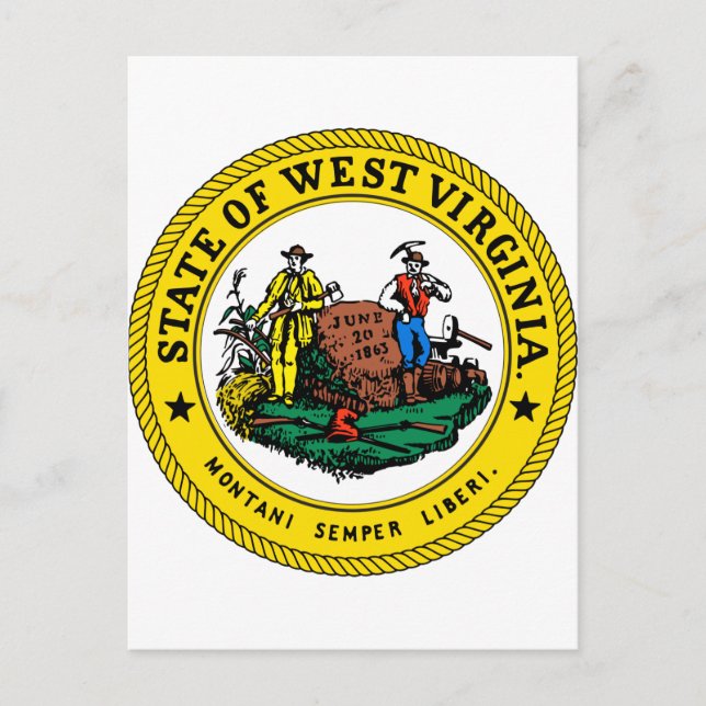 State Virginia, USA Vykort (Framsida)
