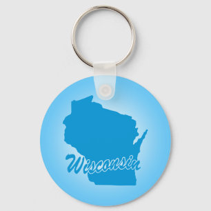 State Wisconsin Nyckelring