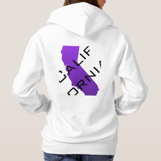 State/Women's Basic Hooded Sweatshirt/California T-shirt (Baksida)