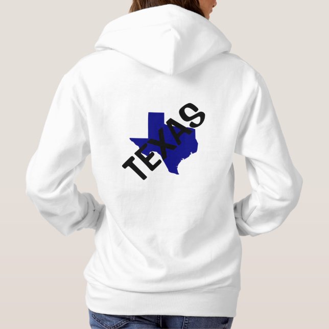 State/Women's Basic Hooded Sweatshirt/Texas T Shirt (Baksida)