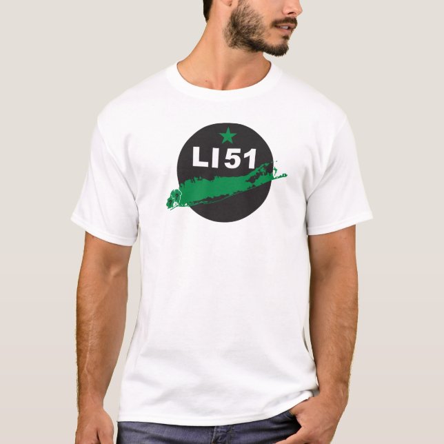 Statehood för Long Island 51st T-shirt (Framsida)