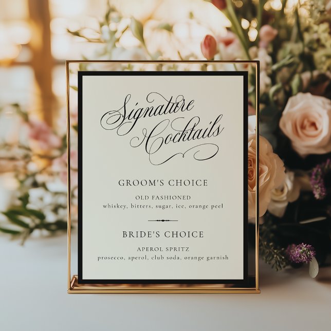 STATELY Signature Cocktails Wedding Poster (Skapare uppladdad)