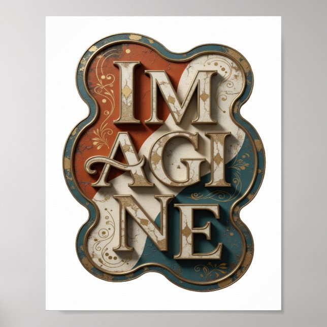 Statement Gold IMAGINE Statement Design Poster (Framsidan)