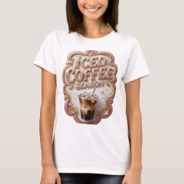 Statement Guld ISGLAS KAFFE SAISON Djärv Design T Shirt