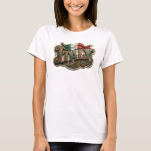 Statement Guld ITALY Wearable Art v2 T Shirt