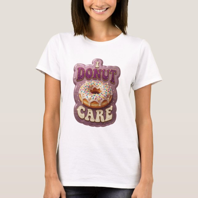 Statement Lila Jag Bryr Mig Inte Graphic Tee (Framsida)