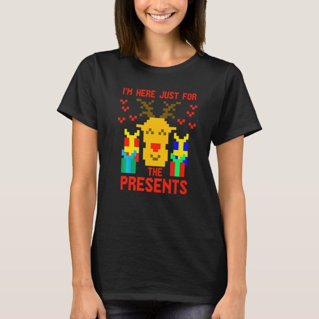 Statement Reindeer Merry Xmas Christmas Party T Shirt (Framsida)