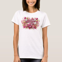 Statement Rosa FÖDELSEDAG 6-ÅRIG T-Shirt Design