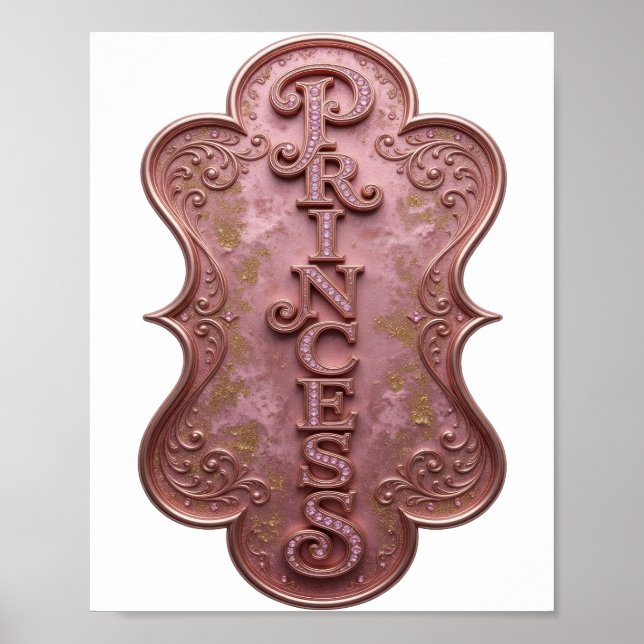 Statement Rosa PRINCESS Design Poster (Framsidan)
