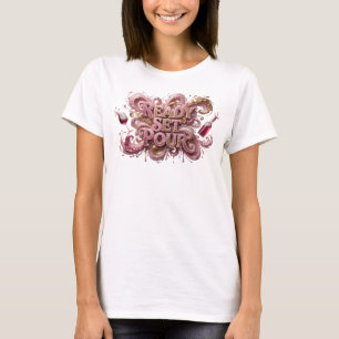 Statement Rosa READY SET POUR Grafisk T-shirt