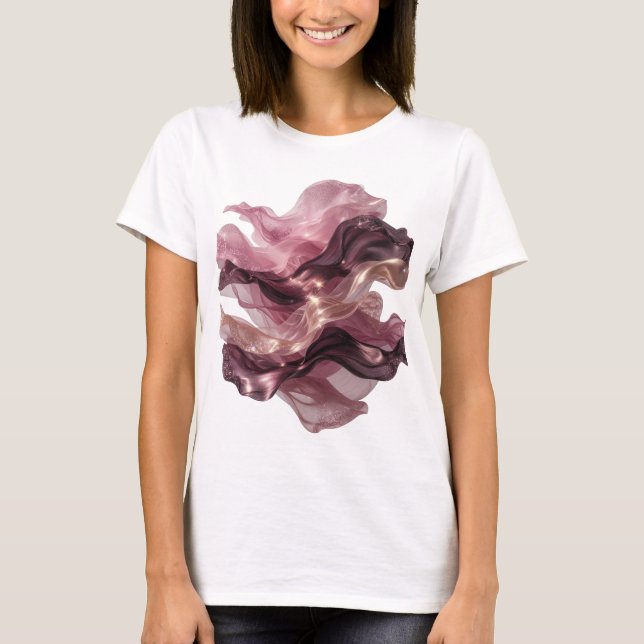 Statement Silver ABSTRAKT KONST Design T Shirt (Framsida)