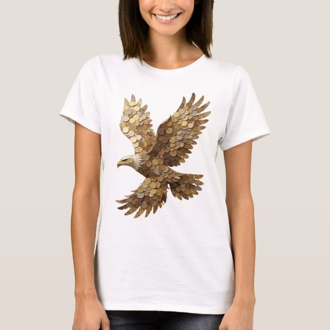 Statement Silver ABSTRAKT KONST Design T Shirt (Framsida)