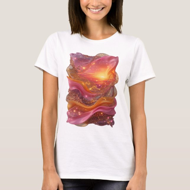Statement Silver ABSTRAKT KONST Statement T-shirt (Framsida)