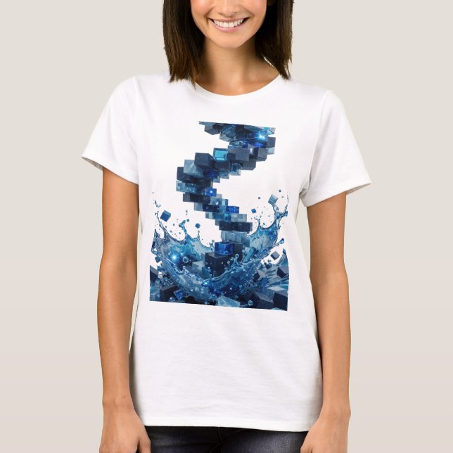 Statement Silver ABSTRAKT KONST Statement T-shirt  (Framsida)