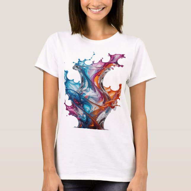Statement Silver ABSTRAKT KONST Statement Tee v4 (Framsida)