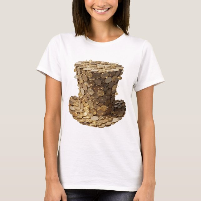 Statement Silver GULD MYNTHATTA Modern Design T Shirt (Framsida)