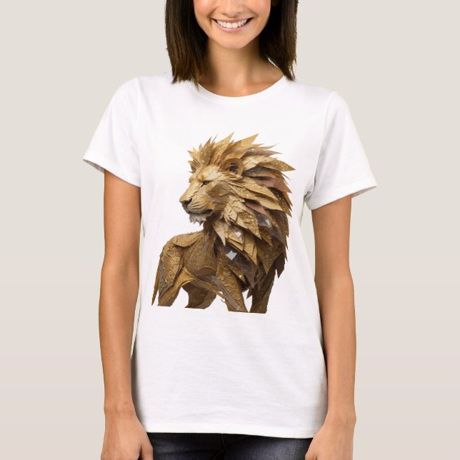 Statement Silver LEJONKUNGEN Textdesign T Shirt (Framsida)