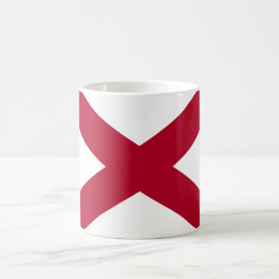 Staten Alabama Flagga Kaffemugg