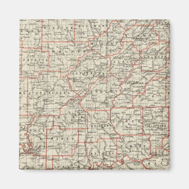 Staten Alabama Magnet (Framsidan)