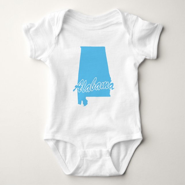 Staten Alabama Shape T Shirt (Framsida)