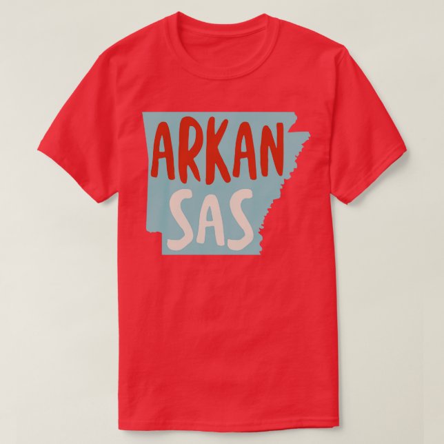 Staten Arkansas TShirt T Shirt (Design framsida)