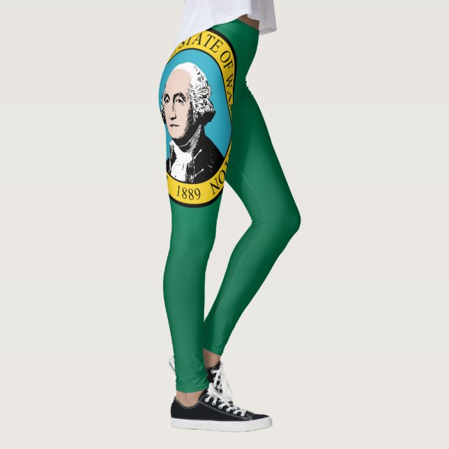 Staten Coola i Washington Flagga Mode Leggings (Höger)