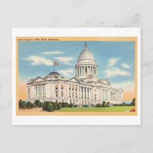 Staten Huvudstad Byggnad, Arkansas Vintage Vykort