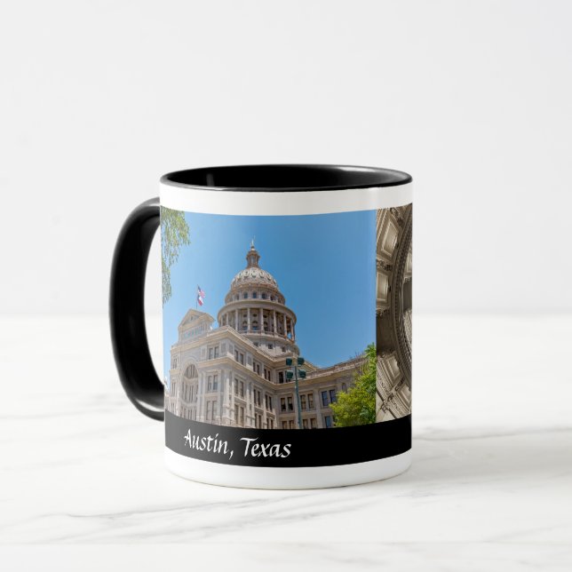 Staten Huvudstad i Texas - Designer Coffee Mugg (Framsida vänster)