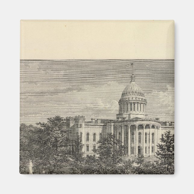 Staten Huvudstad, Madison, Wis Magnet (Framsidan)