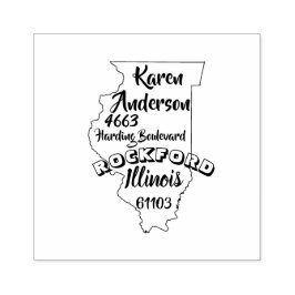 STATEN ILLINOIS LINCOLN RETURADRESS ROCKFORD STÄMPEL