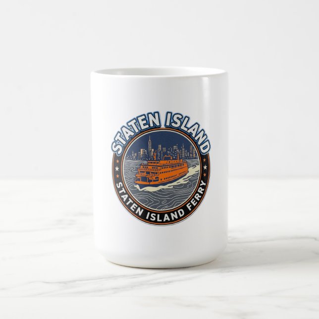 Staten Island-färjan – gryningspassage Kaffemugg (Center)
