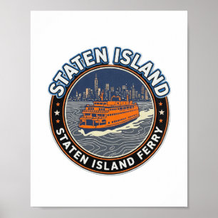 Staten Island-färjan – gryningspassage Poster