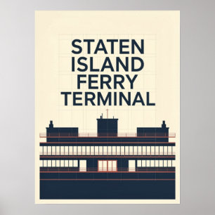 Staten Island färjeterminal Poster