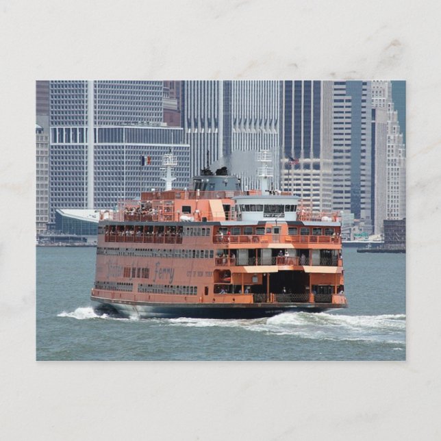 Staten Island Ferry New York Harbor vykort (Framsida)