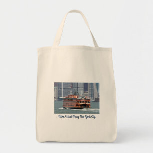 Staten Island Ferry New York Tote Bag Tygkasse