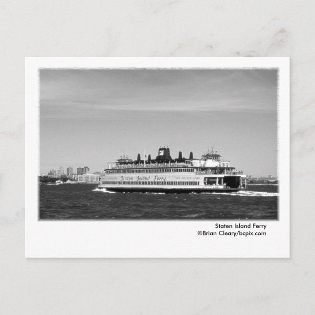 Staten Island Ferry Postcard Vykort (Framsida)