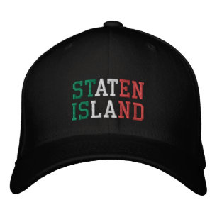 STATEN ISLAND (framsida) NYC (baksida) Grönt White Broderad Keps